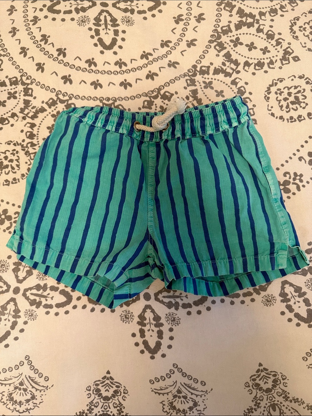 Striped Baby Drawstring Swim Shorts - Size 18 Months